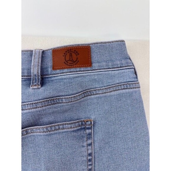 Lands' End Womens Size 20W Light Wash Denim Wide Leg Cropped Jeans - Picture 7 of 8